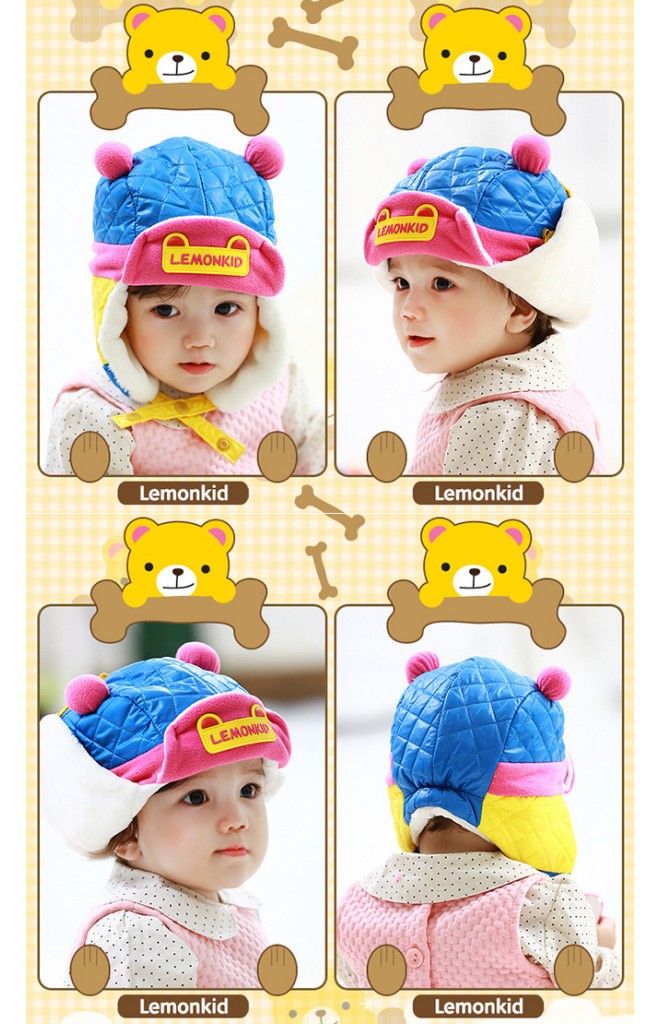 หมวกนักบินแต่งหูหมีกลมๆ น่ารัก ดีไซน์สุดเท่