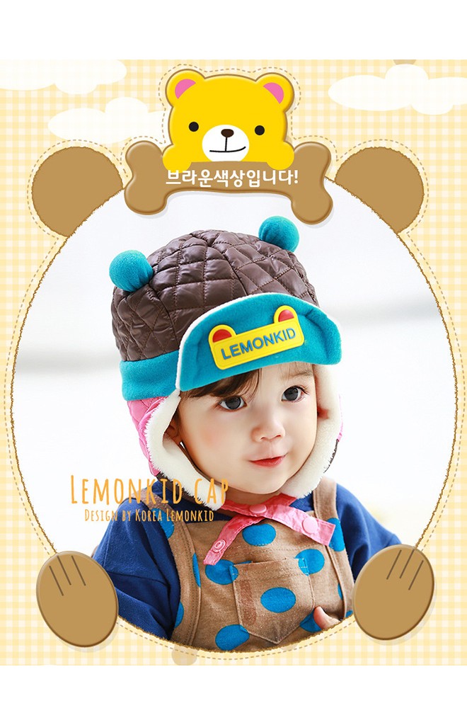 หมวกนักบินแต่งหูหมีกลมๆ น่ารัก ดีไซน์สุดเท่