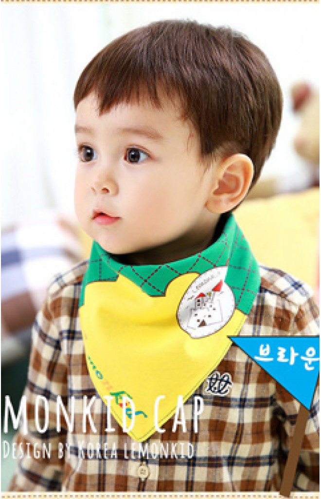 ผ้ากันเปื้อนสามเหลี่ยม ลายน่ารักๆ สกรีนรูปบ้านและรูปนก ผ้ากันเปื้อนสามเหลี่ยม ลายน่ารักๆ สกรีนรูปบ้านและรูปนก