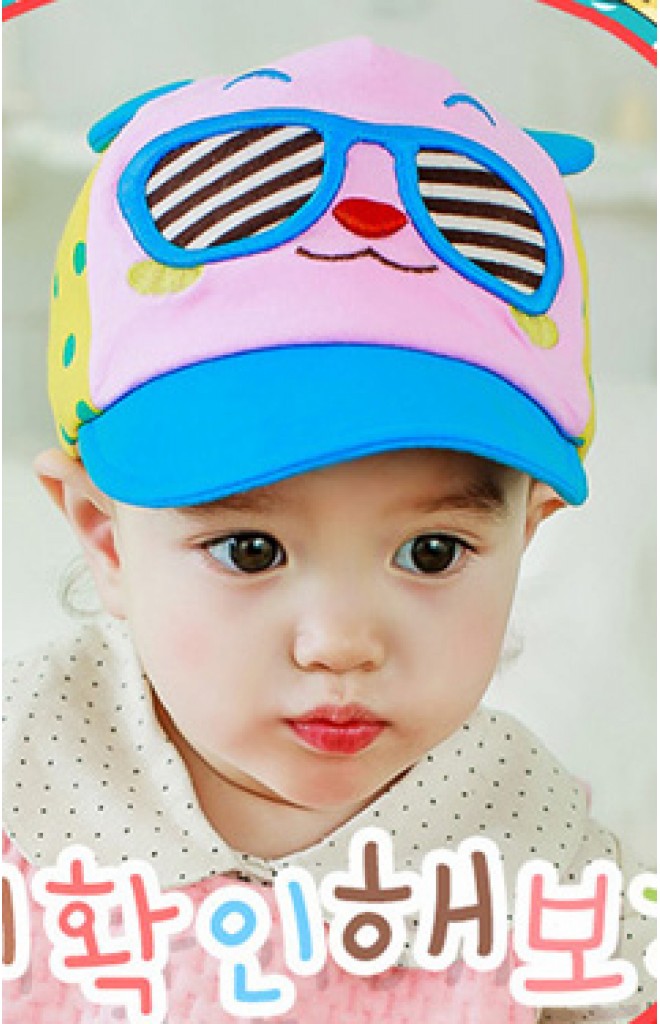หมวกแก๊ปเด็กรูปหมีใส่แว่นตา Lemonkid หมวกแก๊ปเด็กรูปหมีใส่แว่นตา Lemonkid