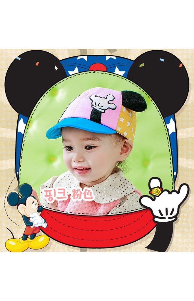 หมวกแก๊ปมิกกี้ ด้านหน้ารูปมือ แต่งหูใหญ่ Lemonkid