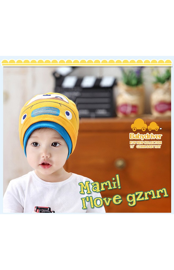 หมวกเด็กดีไซน์รูปรถ หมวกเด็กเท่ๆ จาก GZMM