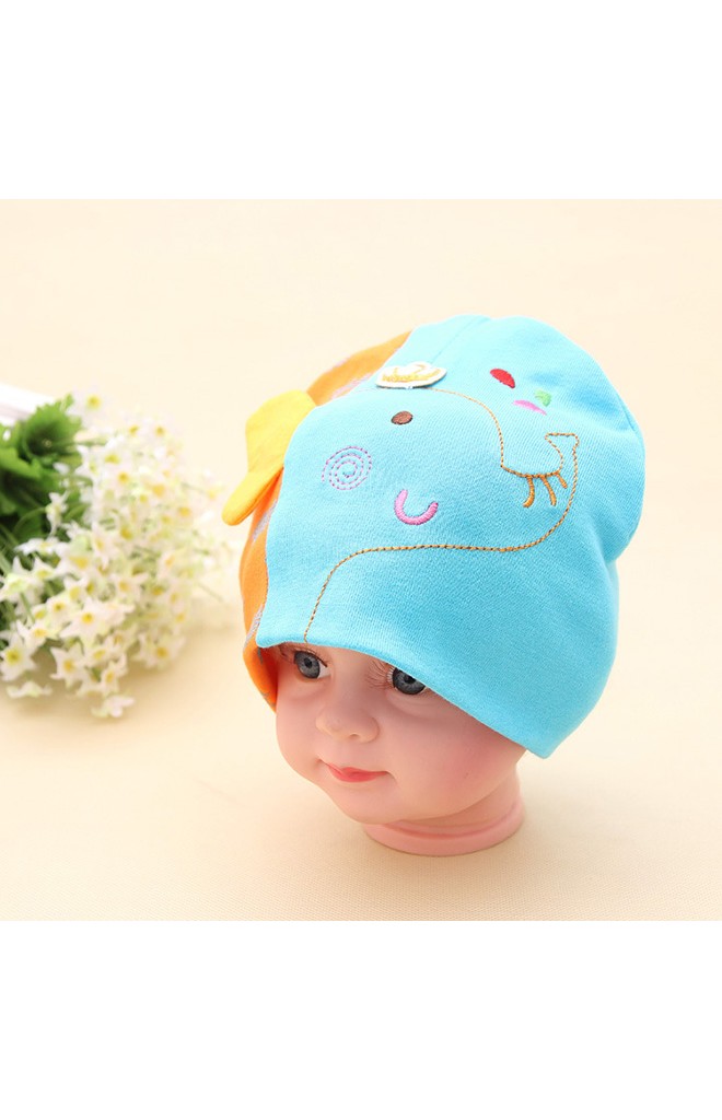หมวกเด็กรูปช้าง ดีไซส์น่ารักๆ หมวกสีตัดกัน 2 สี