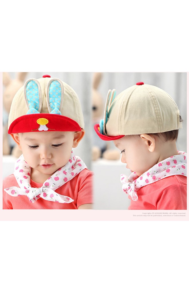 หมวกแก๊ปกระต่ายหูยาวแต่งโบว์ ดีไซน์น่ารักล่าสุดจาก GZMM