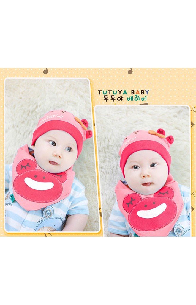 เซ็ตหมวกพร้อมผ้ากันเปื้อนกบน้อยร้องเพลง TUTUYA