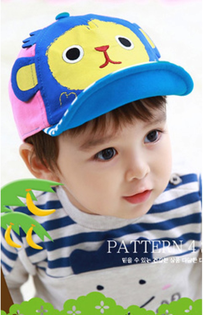 หมวกแก๊ปลิงแต่งหูน่ารัก ปีกหมวกลายทาง FUNNIMALS หมวกแก๊ปลิงแต่งหูน่ารัก ปีกหมวกลายทาง FUNNIMALS