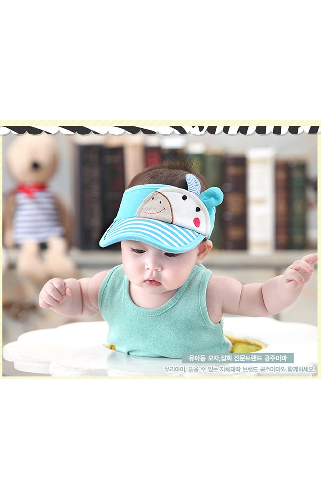 หมวกแก๊ปกันแดดแต่งกระต่ายน่ารัก จาก GZMM