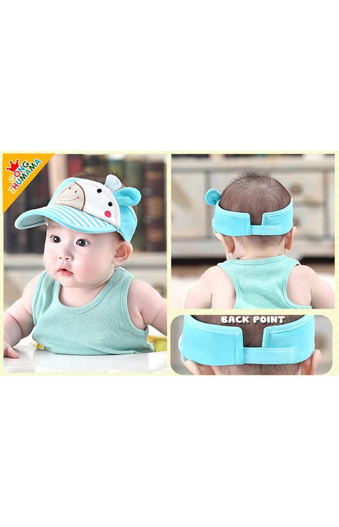 หมวกแก๊ปกันแดดแต่งกระต่ายน่ารัก จาก GZMM
