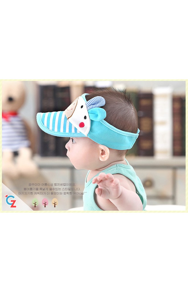 หมวกแก๊ปกันแดดแต่งกระต่ายน่ารัก จาก GZMM