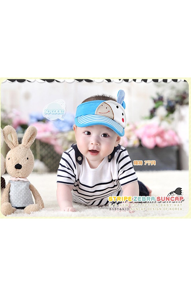 หมวกแก๊ปกันแดดแต่งกระต่ายน่ารัก จาก GZMM