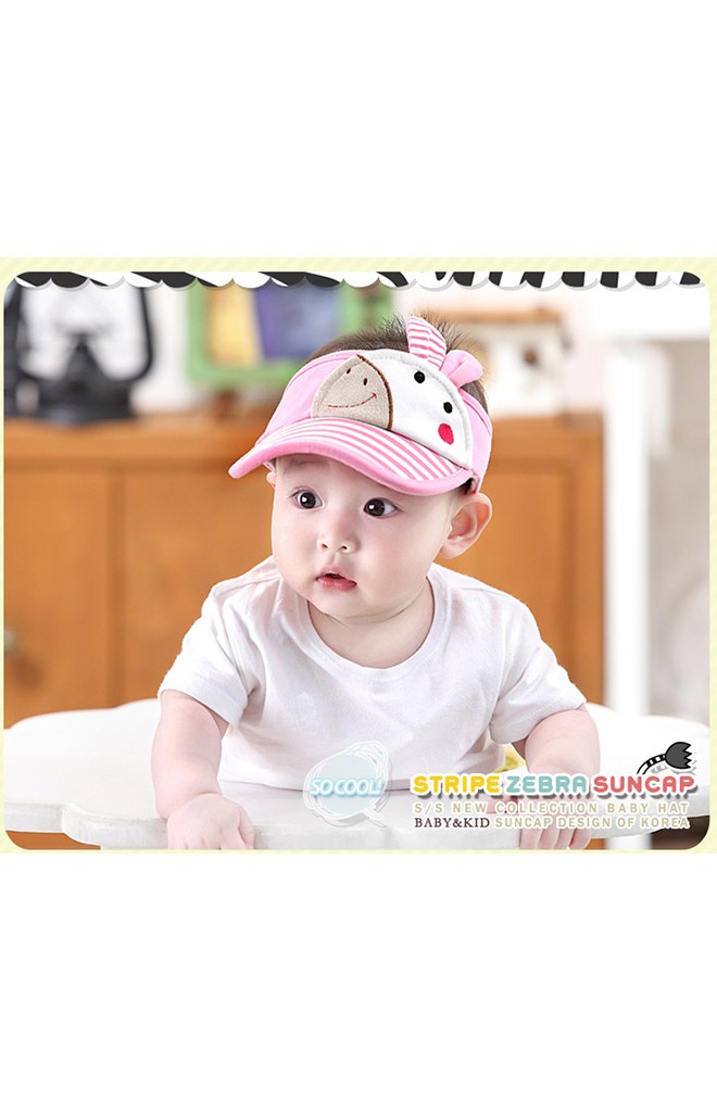 หมวกแก๊ปกันแดดแต่งกระต่ายน่ารัก จาก GZMM