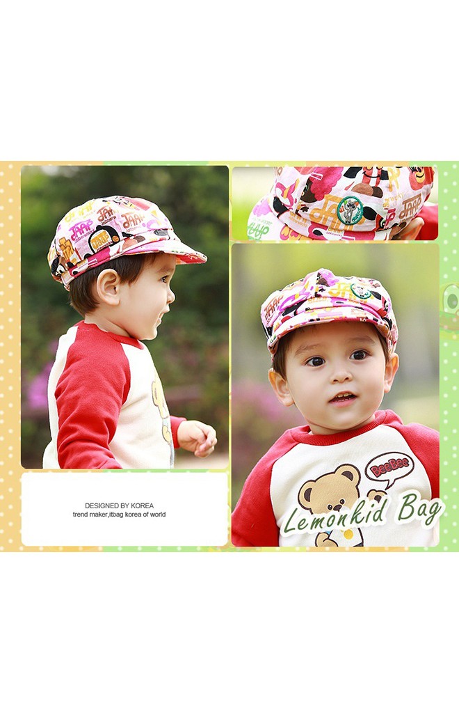 หมวกแก๊ปพิมพ์ลายการ์ตูน เนื้อผ้าฝ้าย จาก Lemonkid