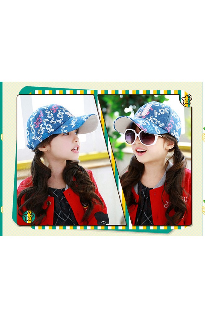 หมวแก๊ปสกรีน JOY ด้านหน้าแต่งอักษร J จาก TUTUYA