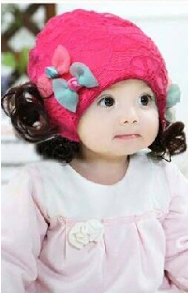 หมวกปอยผมผ้าลูกไม้แต่งโบว์คู่น่ารัก ด้านในมีซับ หมวกปอยผมผ้าลูกไม้แต่งโบว์คู่น่ารัก ด้านในมีซับ