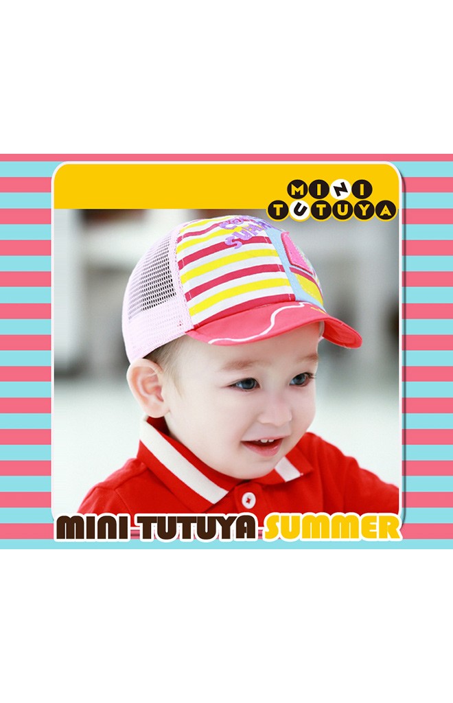 หมวกแก๊ปเด็กแต่งรูปเรือใบ จาก TUTUYA ด้านหลังเป็นตาข่าย