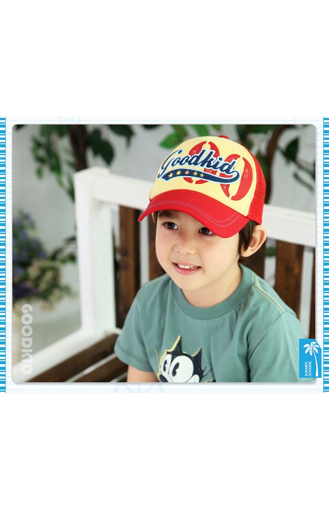หมวกแก๊ป สกรีน Goodkid ด้านหลังเป็นตาข่าย