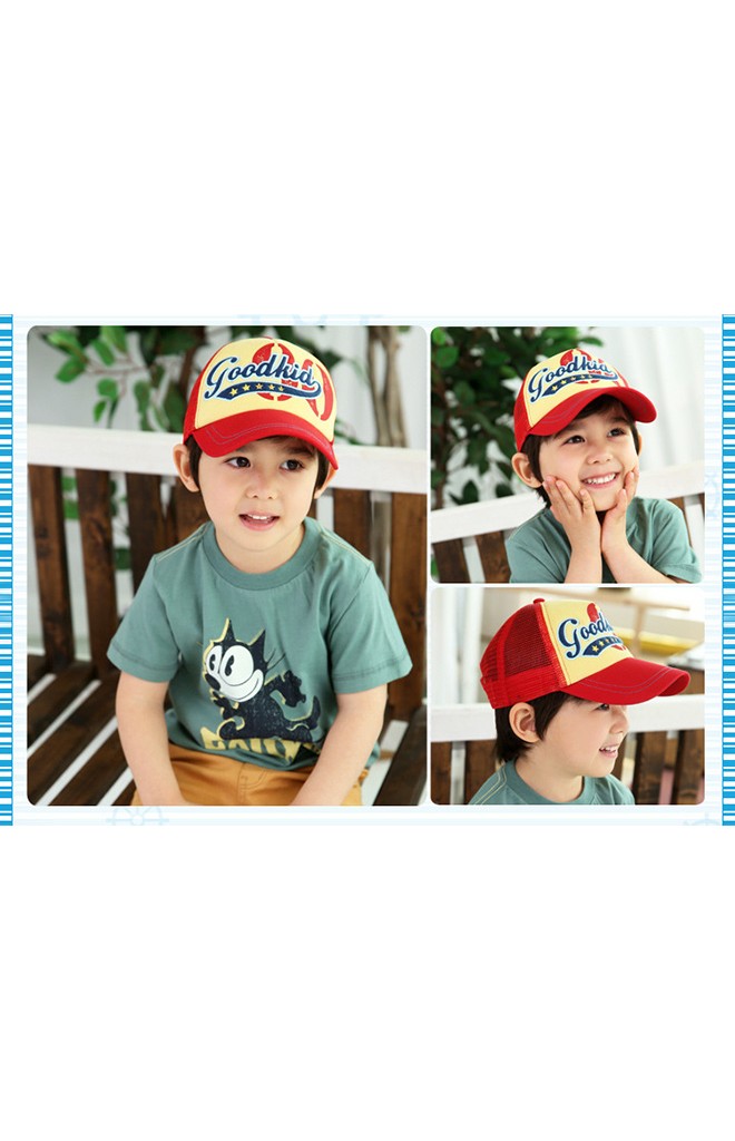 หมวกแก๊ป สกรีน Goodkid ด้านหลังเป็นตาข่าย