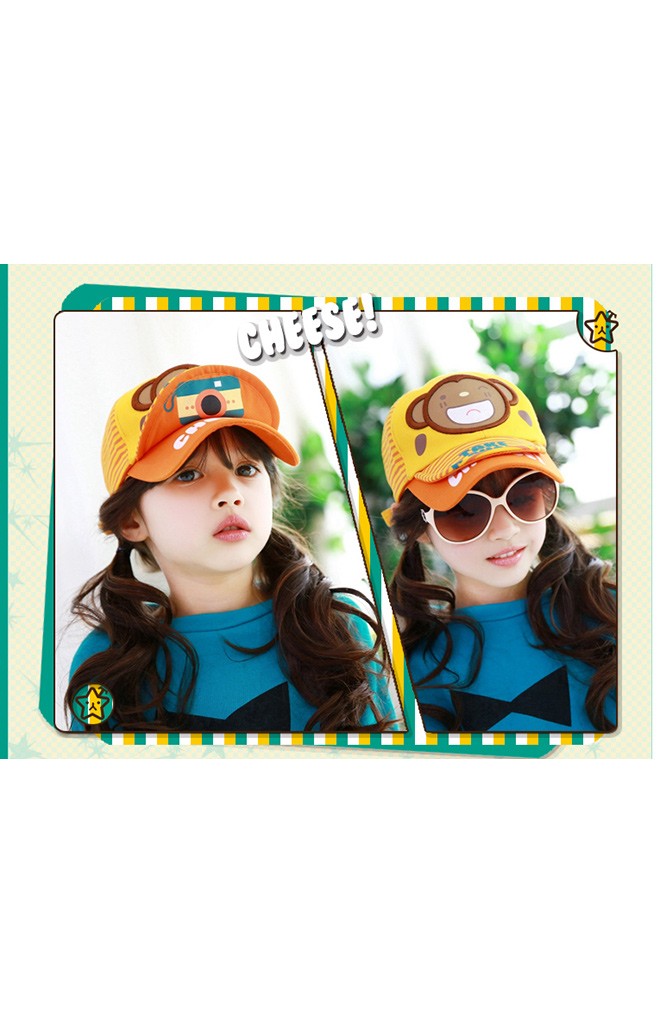 หมวกแก๊ปเด็ก TAKE A PHOTO แต่งรูปลิง TUTUYA