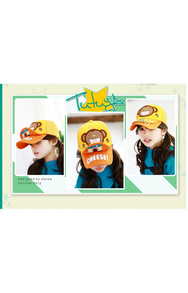 หมวกแก๊ปเด็ก TAKE A PHOTO แต่งรูปลิง TUTUYA