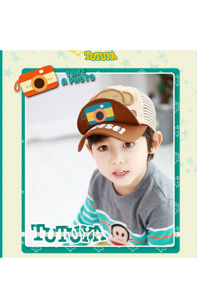 หมวกแก๊ปเด็ก TAKE A PHOTO แต่งรูปลิง TUTUYA