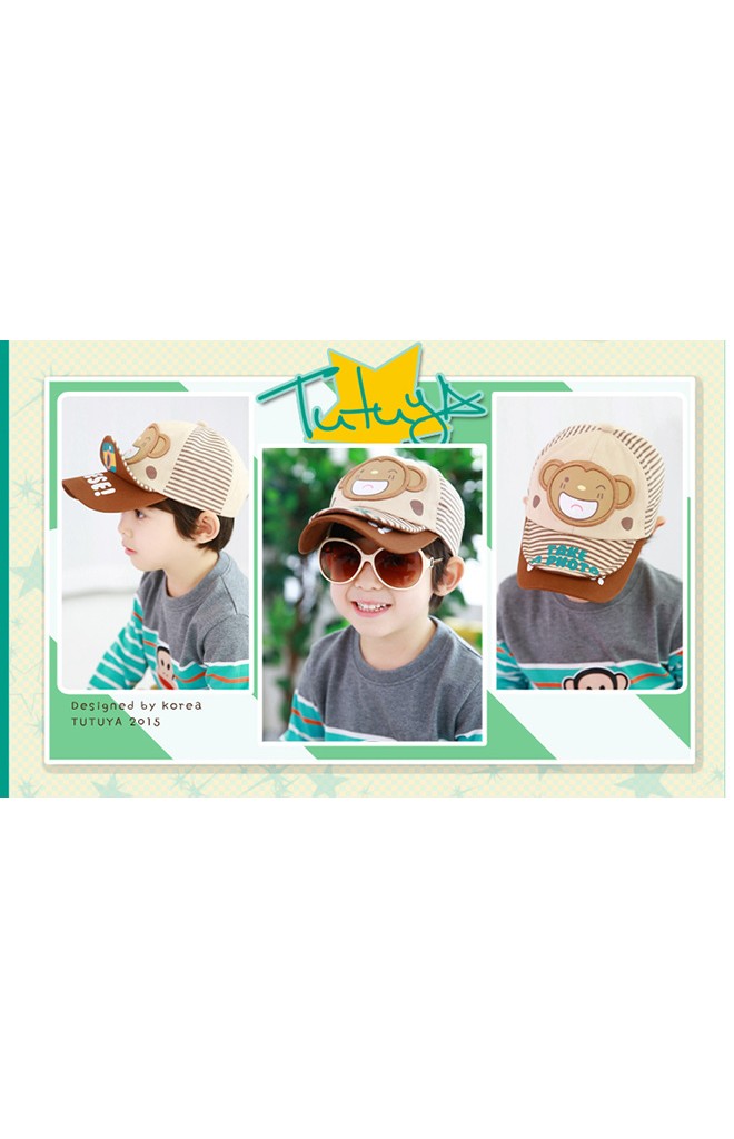 หมวกแก๊ปเด็ก TAKE A PHOTO แต่งรูปลิง TUTUYA