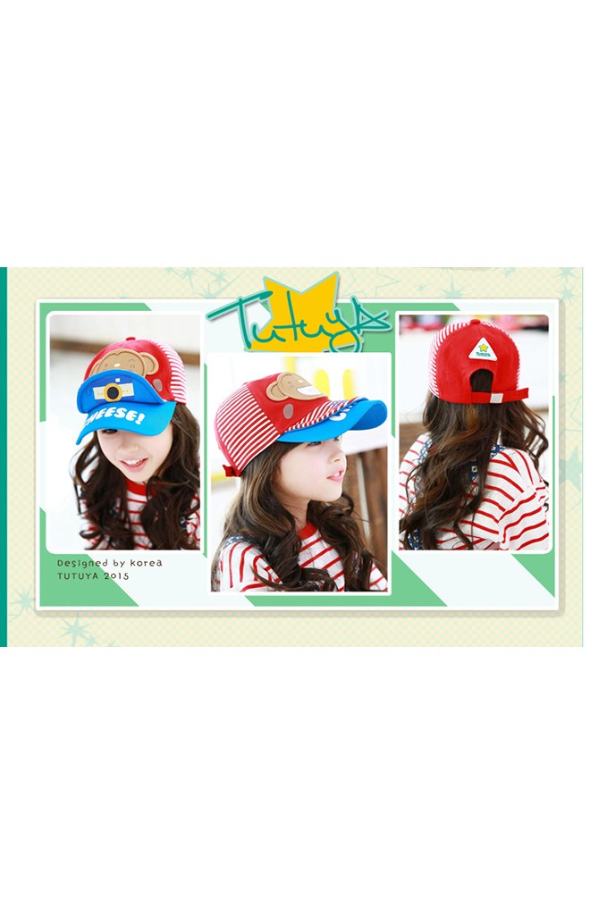 หมวกแก๊ปเด็ก TAKE A PHOTO แต่งรูปลิง TUTUYA