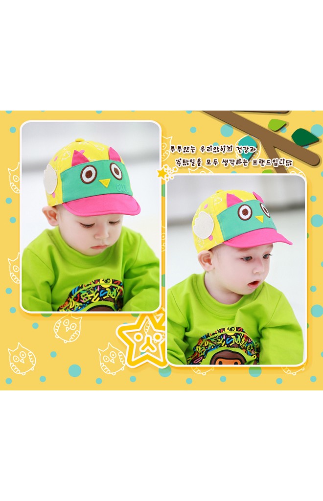 หมวกแก๊ปนกฮูกสีสันสดใส จาก TUTUYA