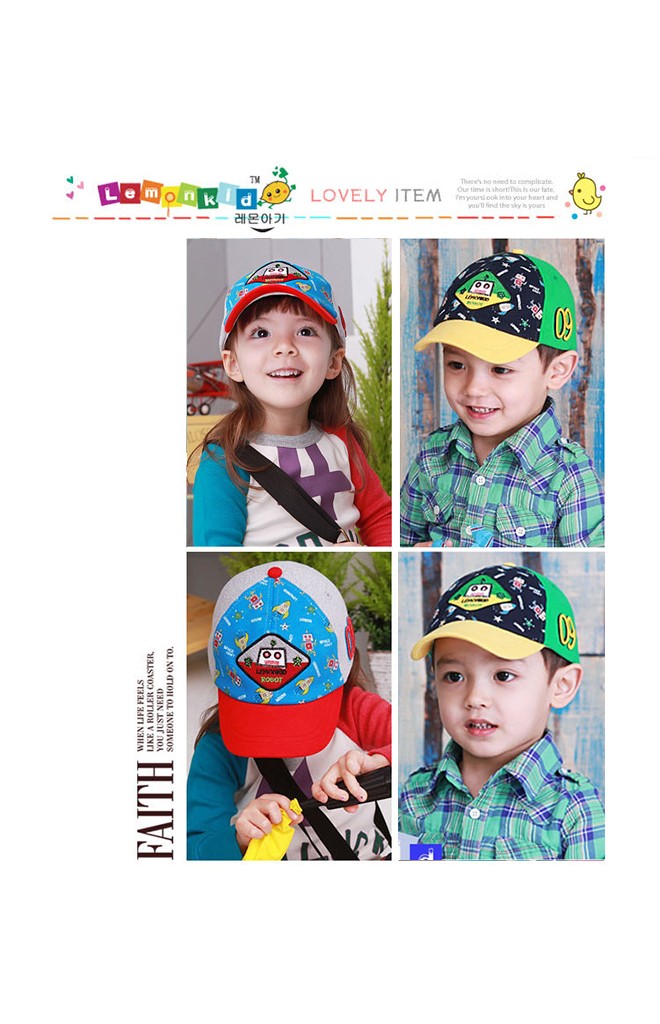 หมวกแก๊ป ROBOT ด้านข้างปัก 09 จาก Lemonkid
