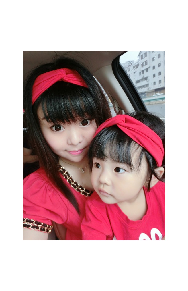 แถบคาดศีรษะเด็กหญิงแบบผ้าคล้องด้านหน้า น่ารักมากๆ