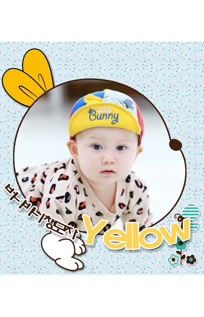 หมวกแก๊ปแต่งกระต่าย หน้าหมวกปัก my Bunny จาก TUTUYA