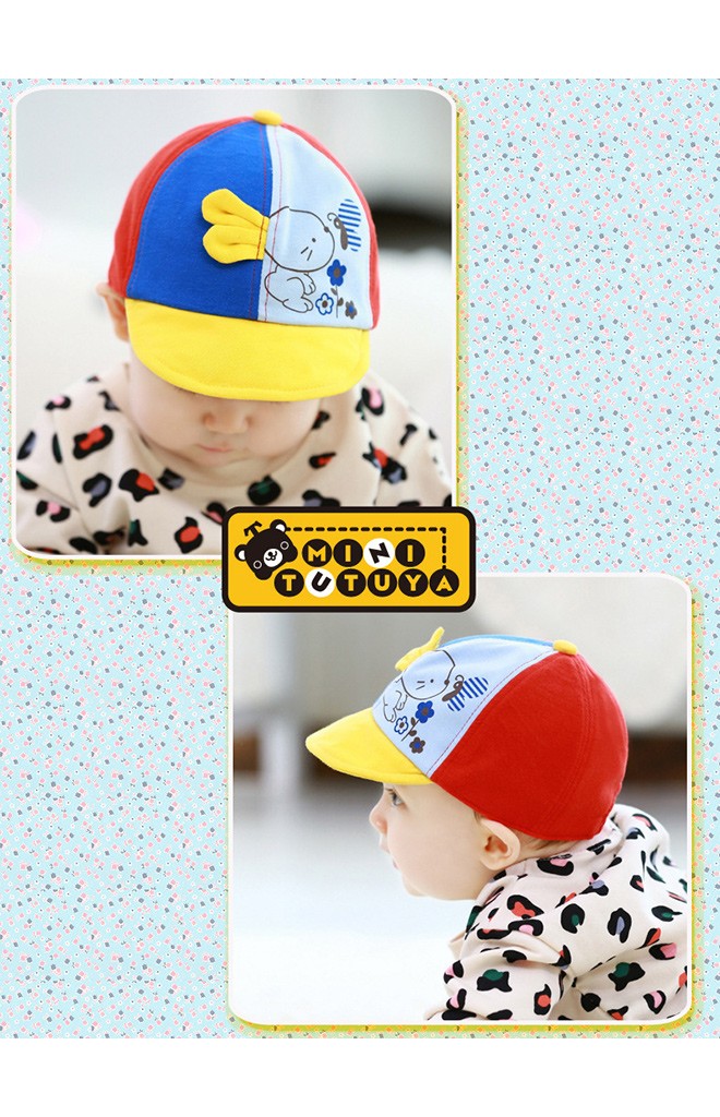 หมวกแก๊ปแต่งกระต่าย หน้าหมวกปัก my Bunny จาก TUTUYA