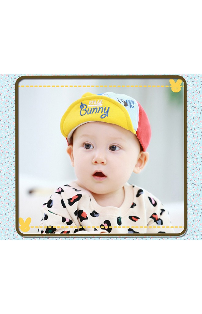 หมวกแก๊ปแต่งกระต่าย หน้าหมวกปัก my Bunny จาก TUTUYA