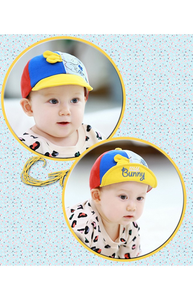 หมวกแก๊ปแต่งกระต่าย หน้าหมวกปัก my Bunny จาก TUTUYA