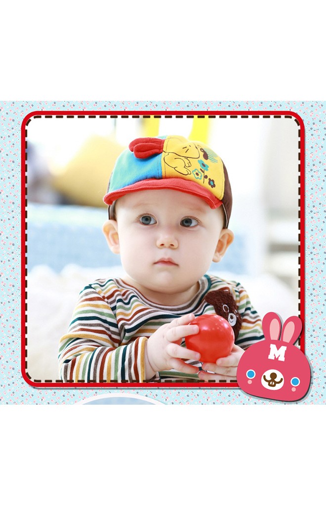 หมวกแก๊ปแต่งกระต่าย หน้าหมวกปัก my Bunny จาก TUTUYA