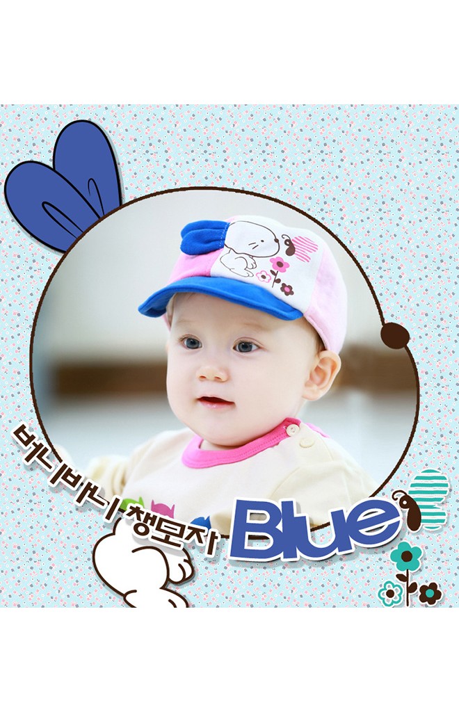หมวกแก๊ปแต่งกระต่าย หน้าหมวกปัก my Bunny จาก TUTUYA