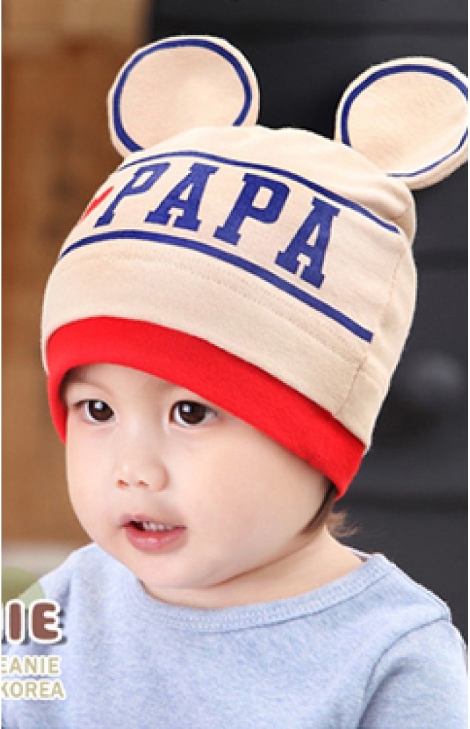 หมวก I love PAPA แต่งหูมิกกี้ จาก GZMM