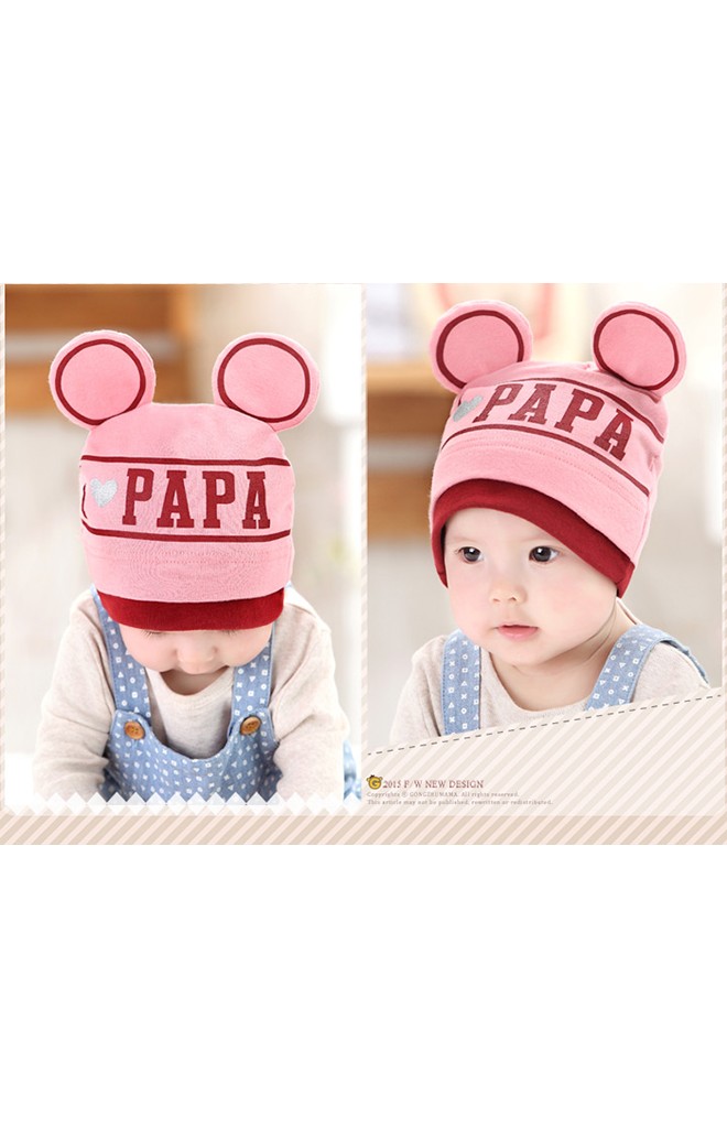 หมวก I love PAPA แต่งหูมิกกี้ จาก GZMM
