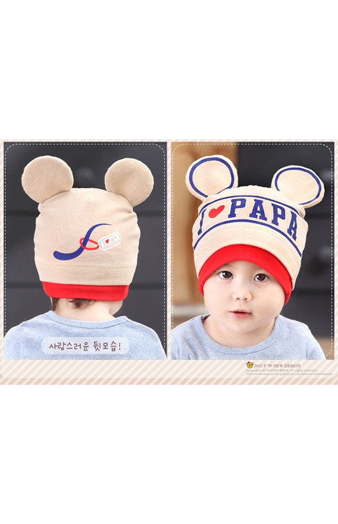 หมวก I love PAPA แต่งหูมิกกี้ จาก GZMM