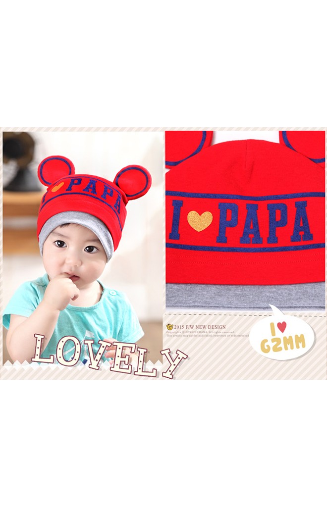 หมวก I love PAPA แต่งหูมิกกี้ จาก GZMM
