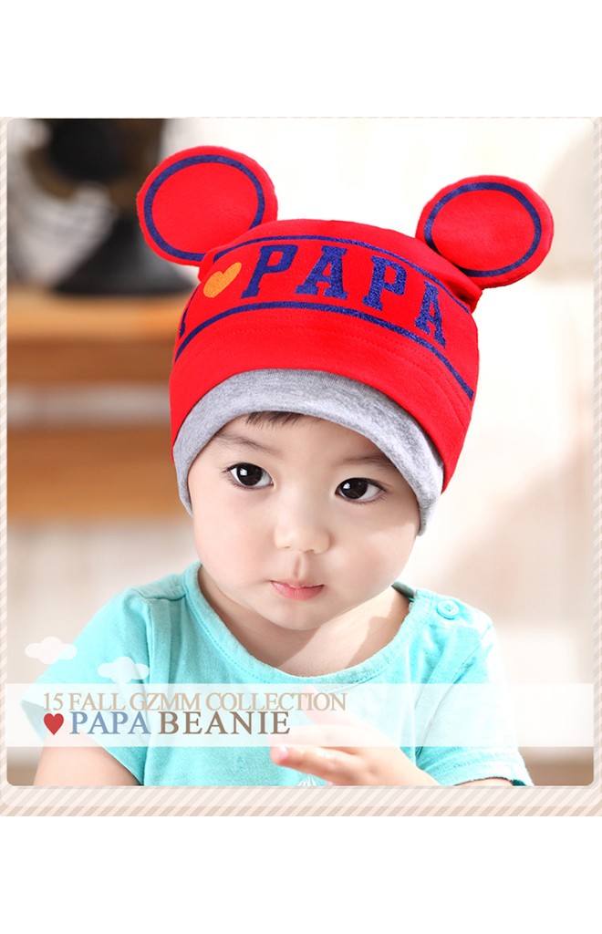หมวก I love PAPA แต่งหูมิกกี้ จาก GZMM