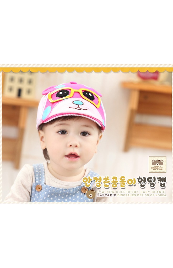 หมวก Flat Cap ลายหมีใส่แว่น จาก GZMM