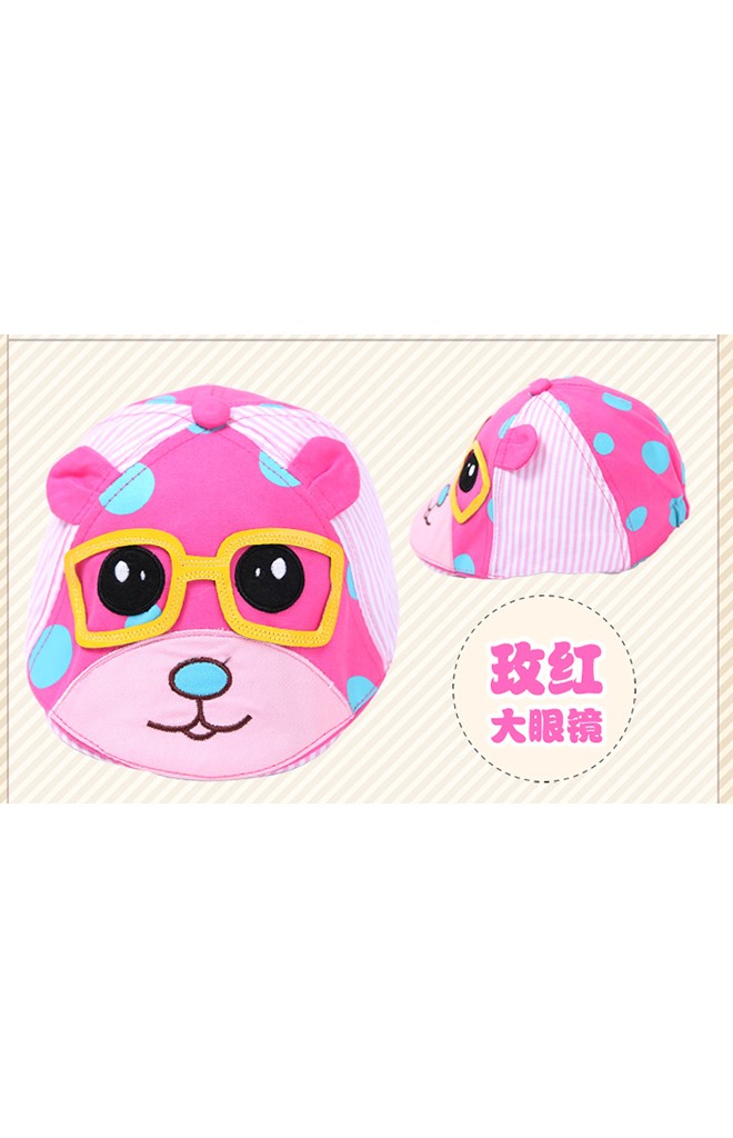 หมวก Flat Cap ลายหมีใส่แว่น จาก GZMM