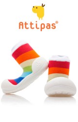 Attipas รองเท้าเด็กหัดเดิน - Rainbow White