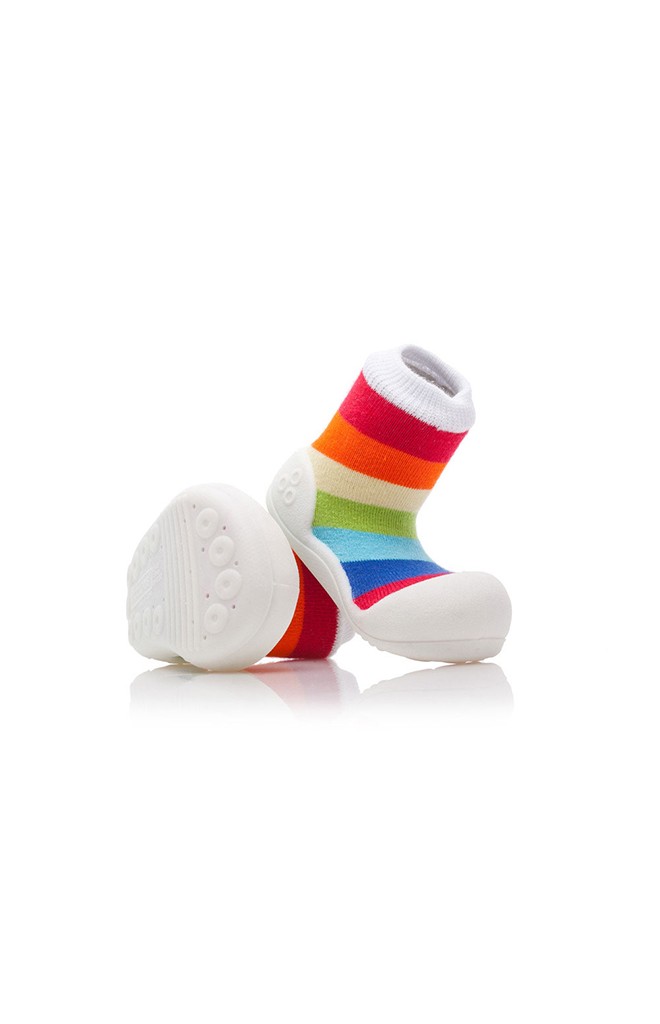 Attipas รองเท้าเด็กหัดเดิน - Rainbow White