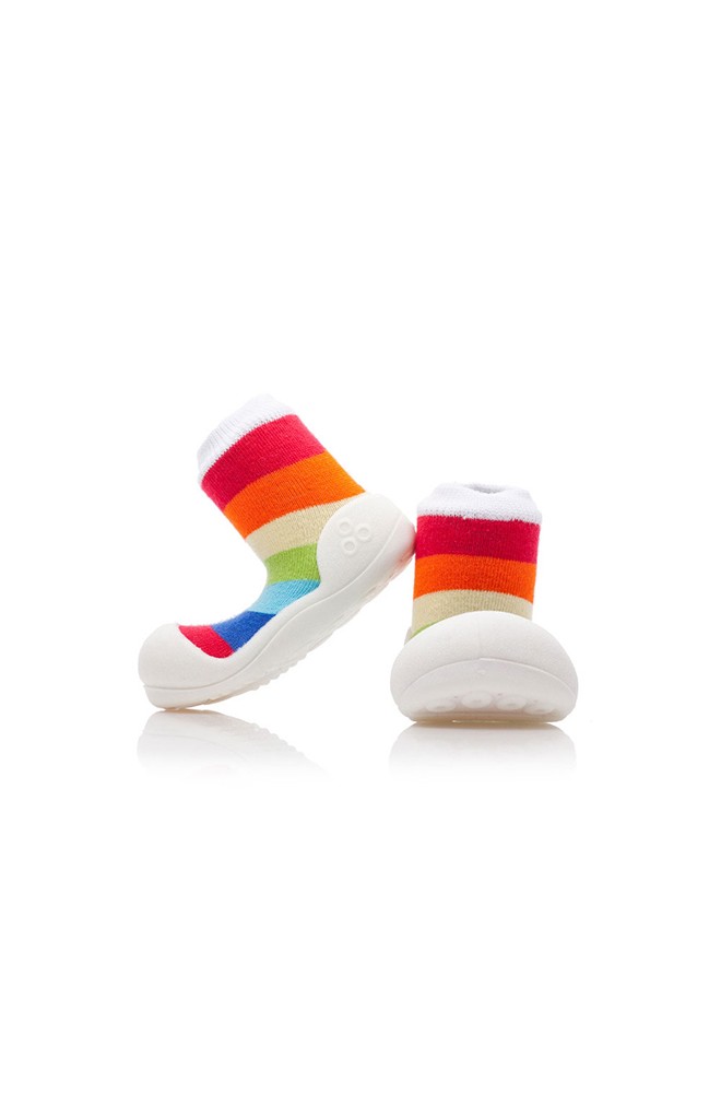 Attipas รองเท้าเด็กหัดเดิน - Rainbow White