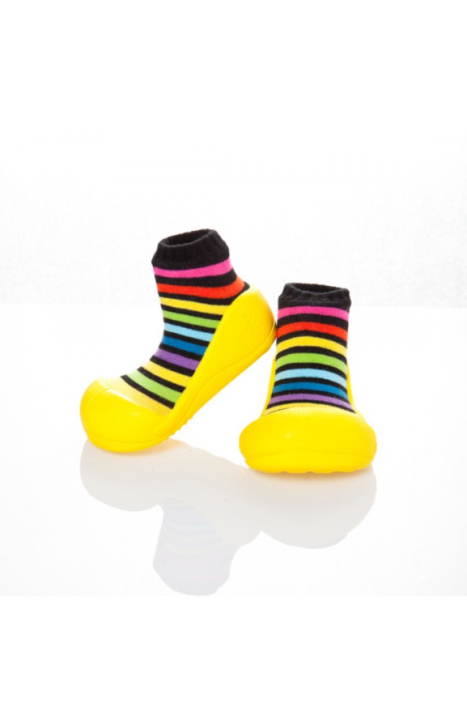 Attipas รองเท้าเด็กหัดเดิน - Rainbow yellow