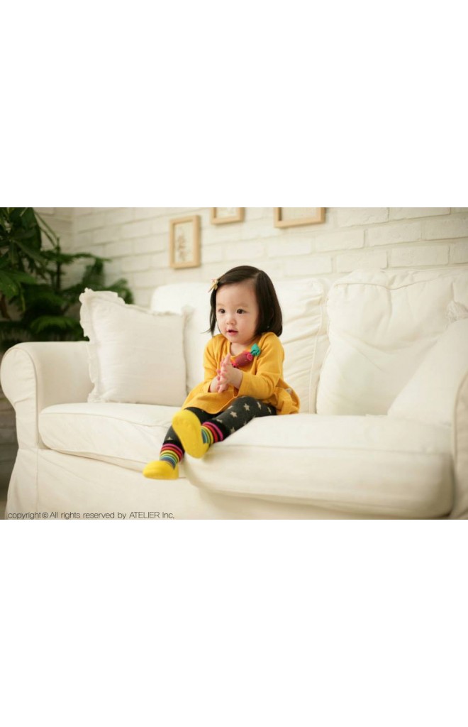 Attipas รองเท้าเด็กหัดเดิน - Rainbow yellow