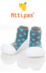 Attipas รองเท้าเด็กหัดเดิน - Polka Grey