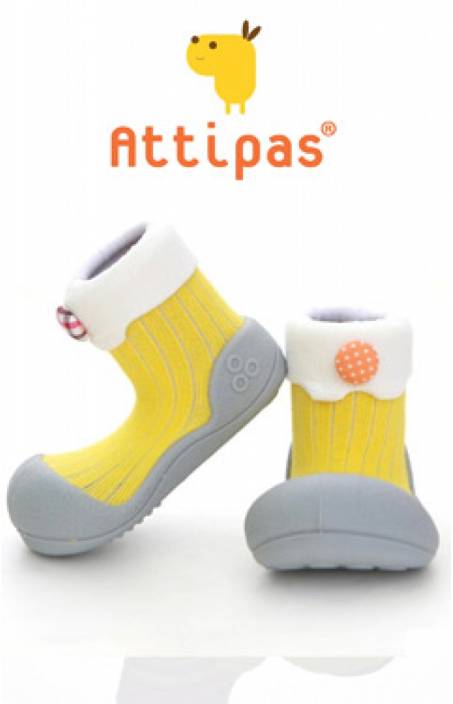 Attipas รองเท้าเด็กหัดเดิน - lollipop Yellow Attipas รองเท้าเด็กหัดเดิน - lollipop Yellow