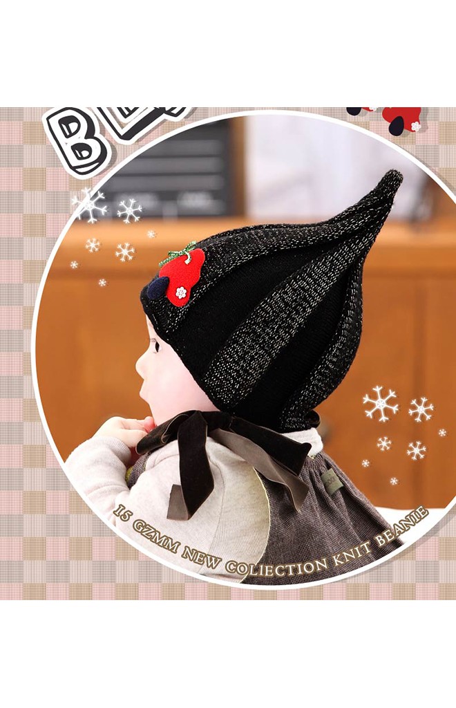 หมวกเอลฟ์ ปลายหมวกแหลม แต่งกิ๊ปต้นคริสมาสต์สีแดง GZMM